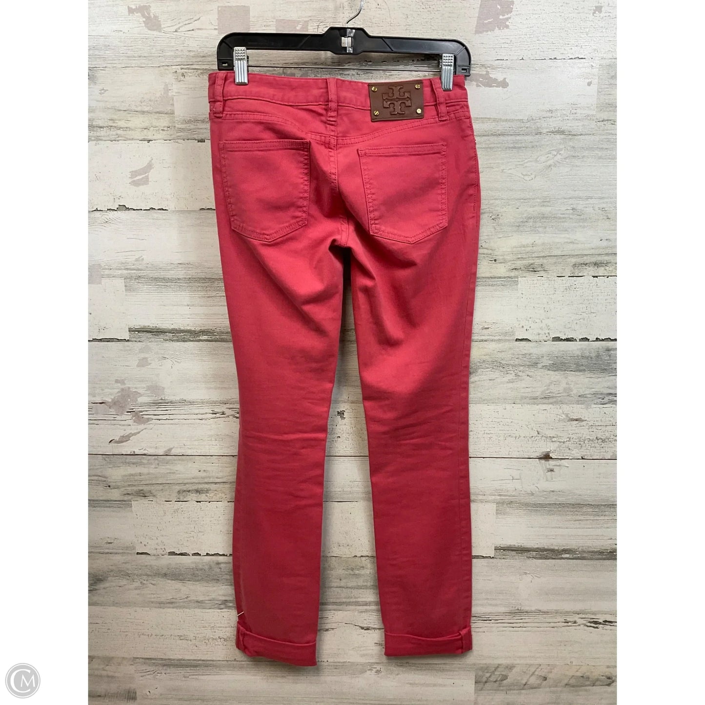 Jeans Designer By Tory Burch In Pink, Size: 2