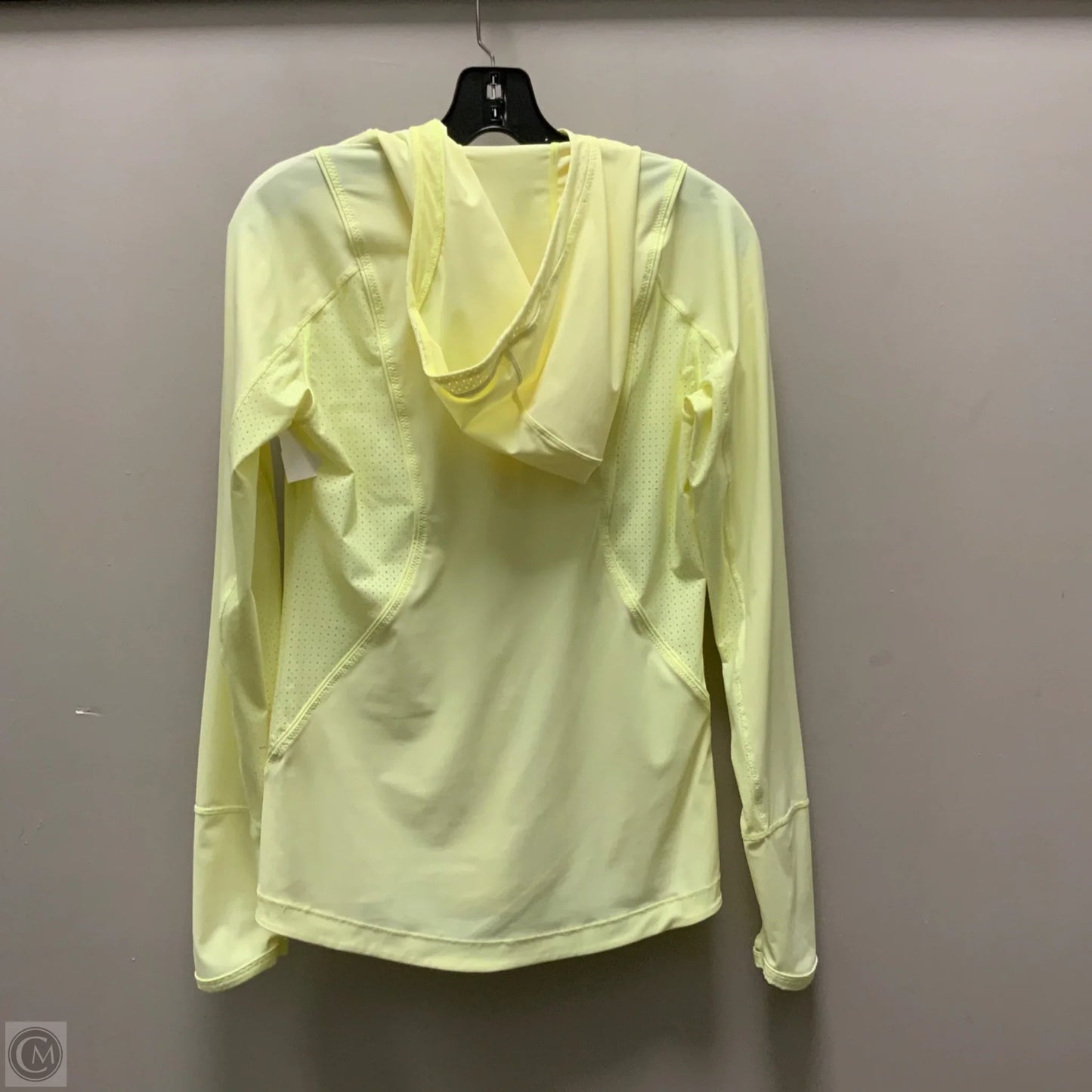 Athletic Top Long Sleeve Hoodie By Athleta In Yellow, Size: S
