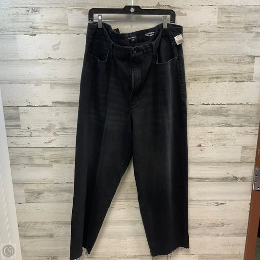 Jeans Straight By Good American In Black Denim, Size: 20