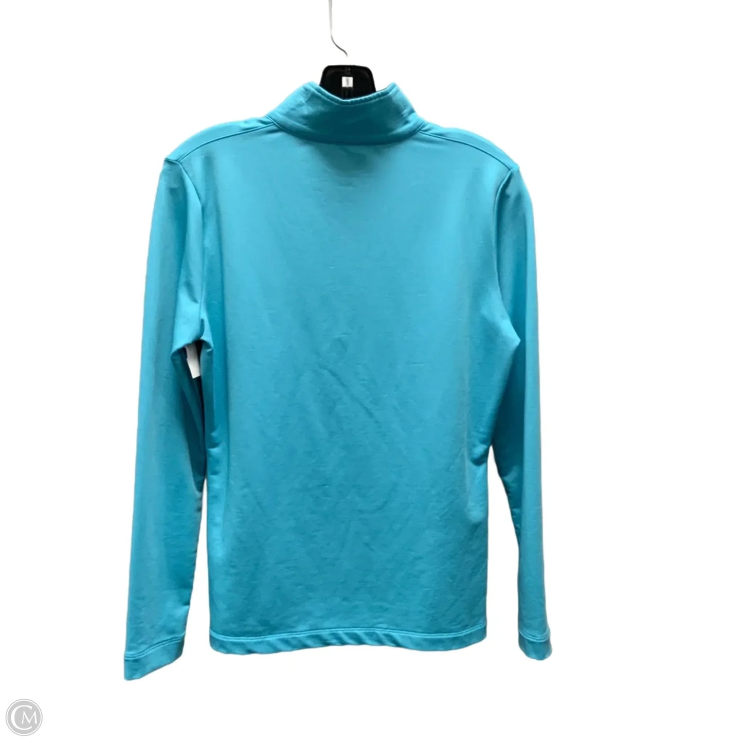 Athletic Top Long Sleeve Collar By Greg Norman In Blue, Size: S