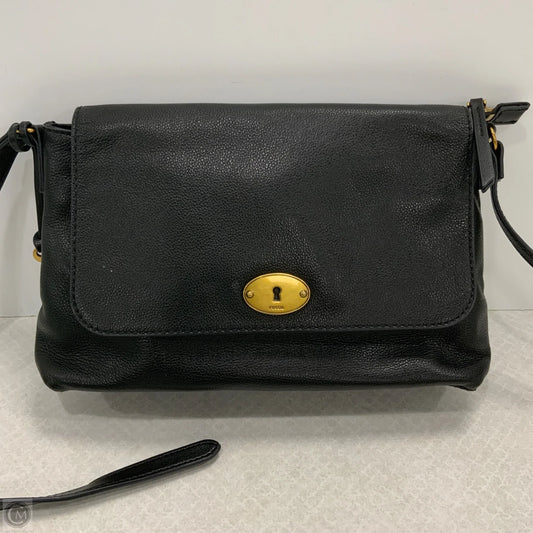 Crossbody Leather By Fossil, Size: Medium