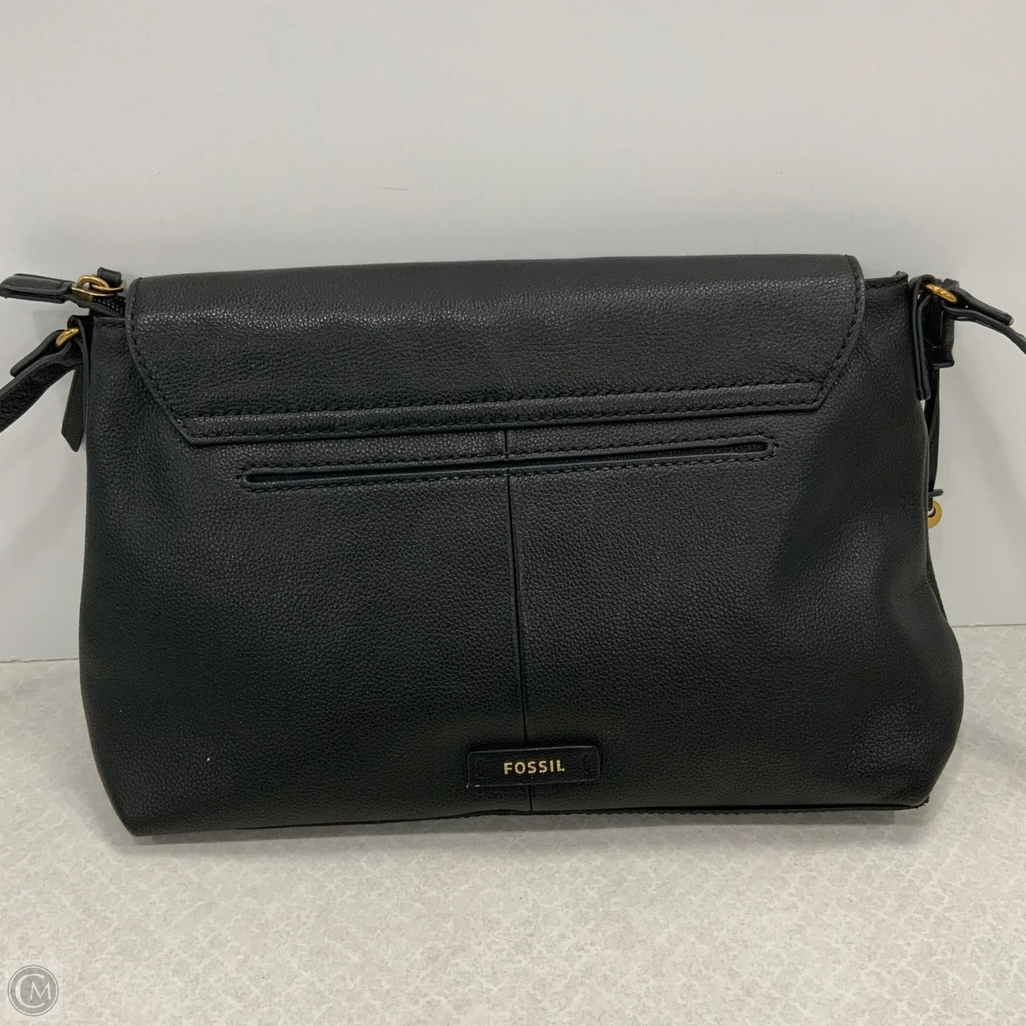 Crossbody Leather By Fossil, Size: Medium