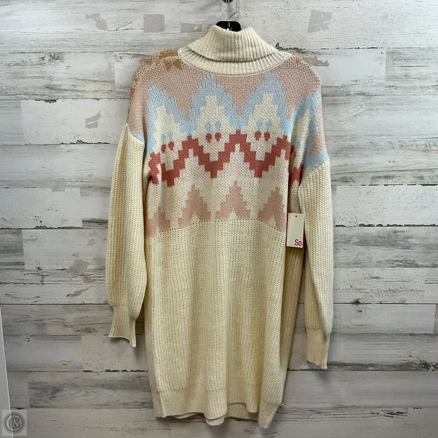 Dress Sweater By So In Cream, Size: S