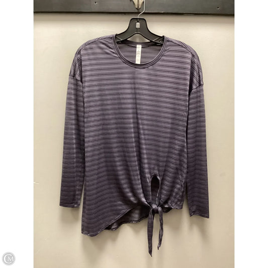 Athletic Top Long Sleeve Crewneck By Lululemon In Blue, Size: S