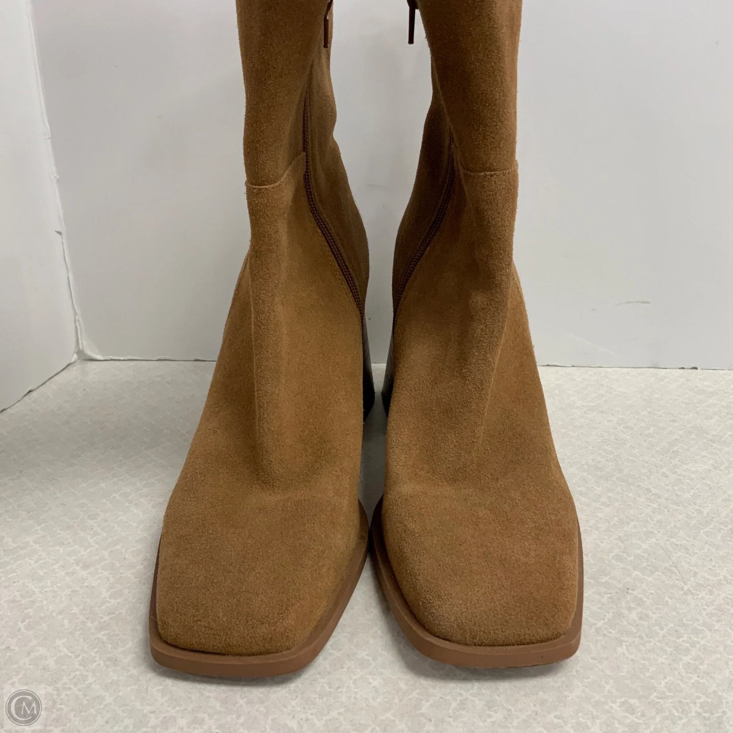 Boots Ankle Heels By Crown Vintage In Brown, Size: 10