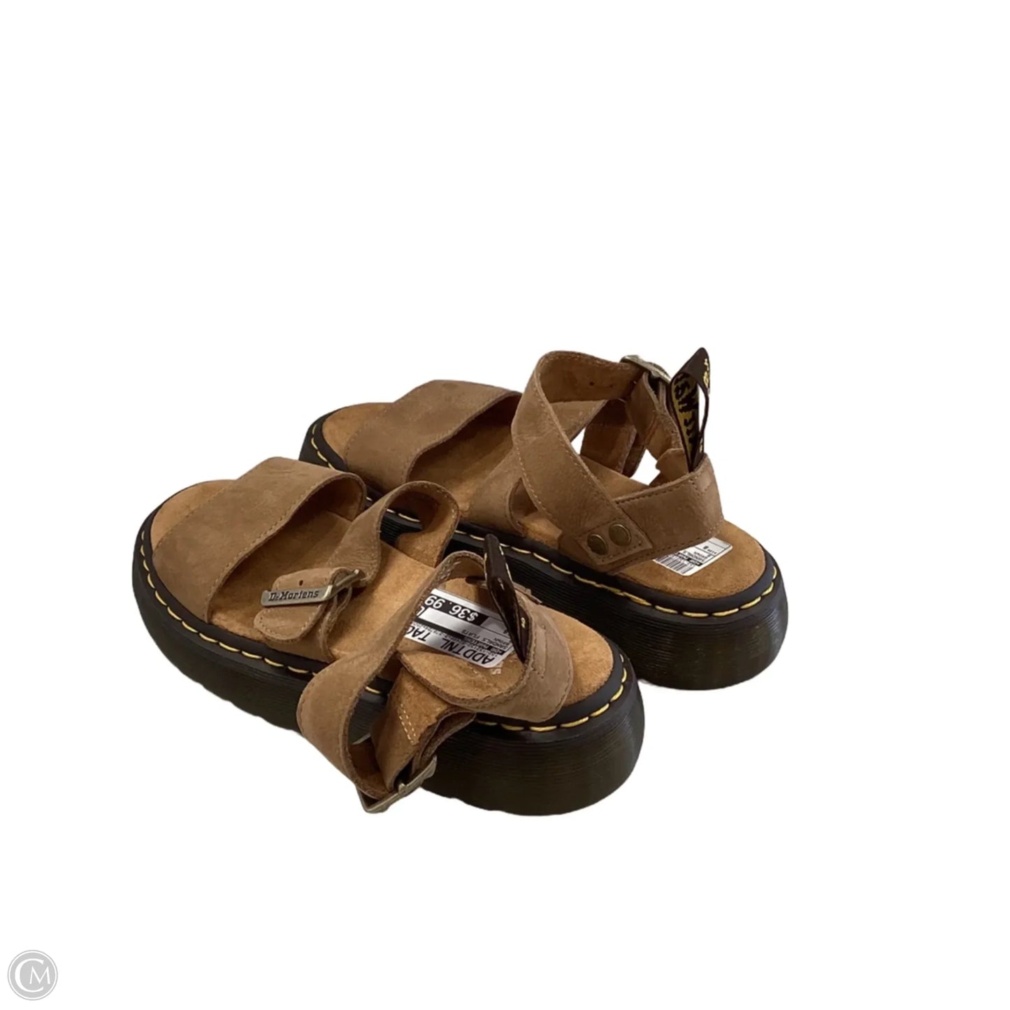 Sandals Flats By Dr Martens In Brown, Size: 8