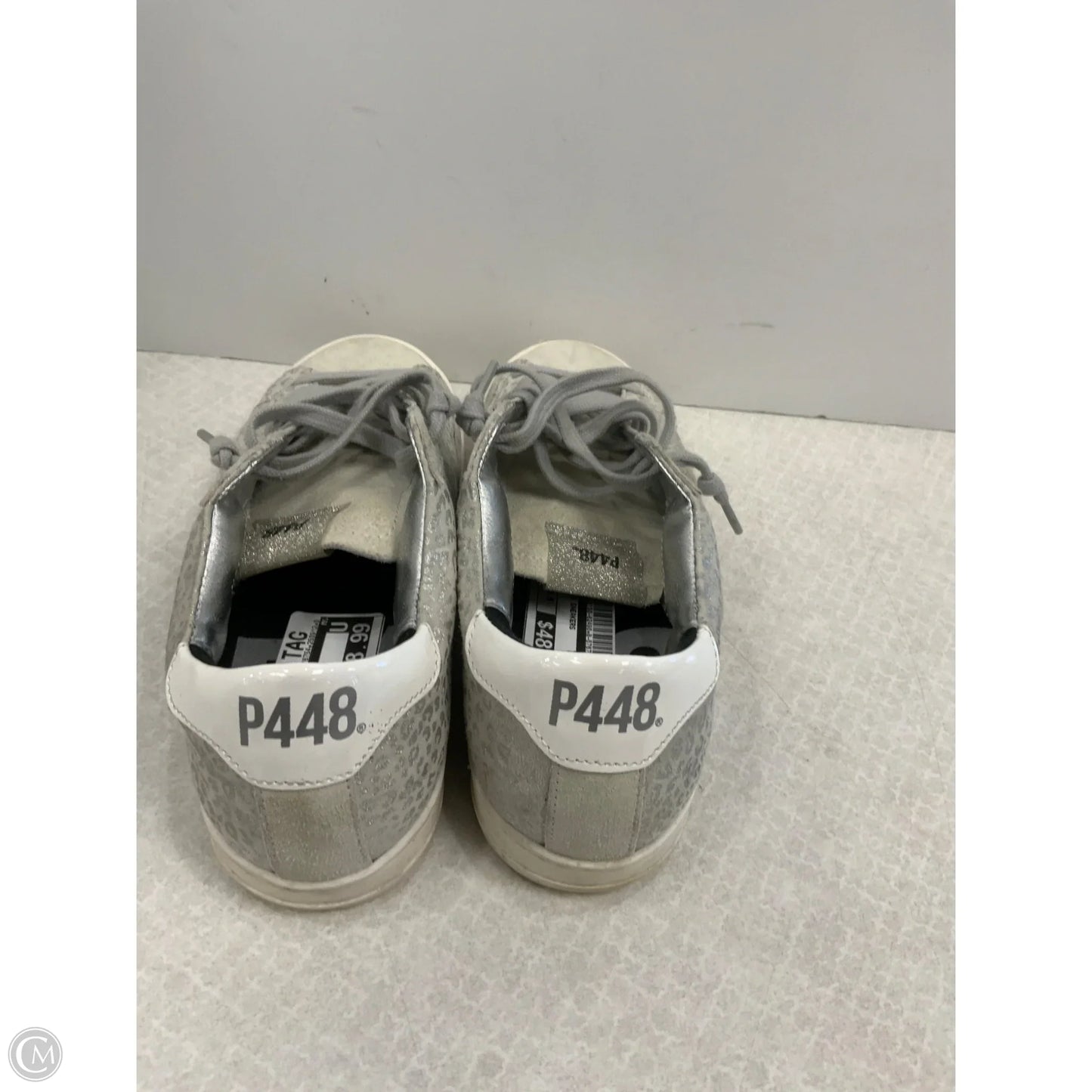 Shoes Sneakers By P448 In Grey, Size: 6.5