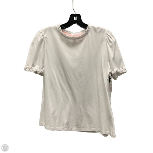 Top Short Sleeve By Boden In White, Size: L