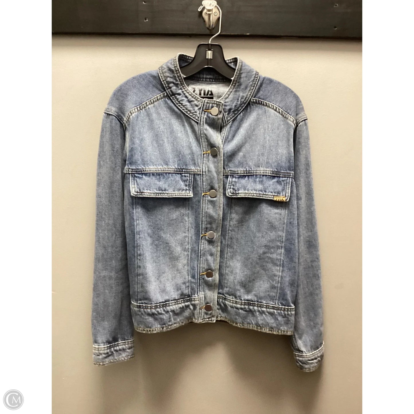Jacket Denim By Zyia In Blue Denim, Size: S