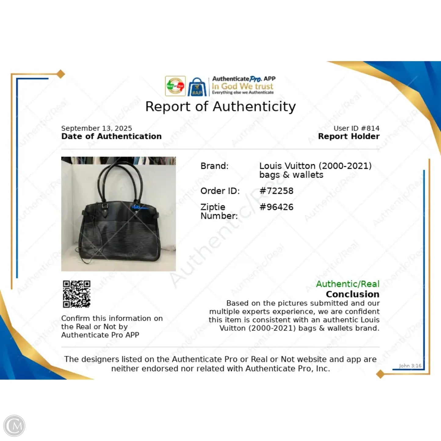 Handbag Luxury Designer By Louis Vuitton, Size: Large