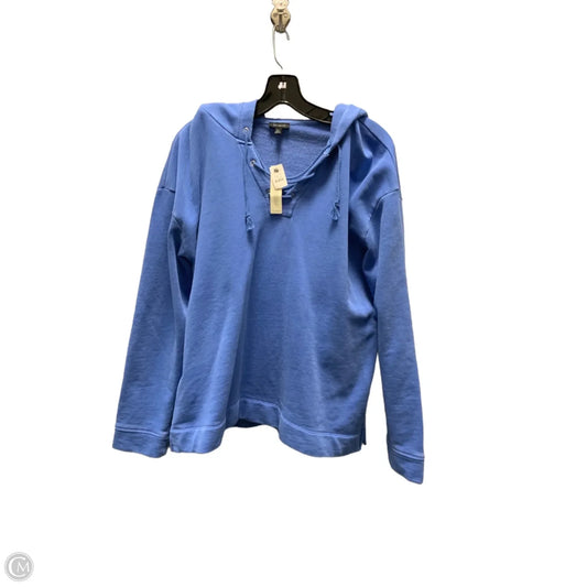 Sweatshirt Hoodie By Talbots In Blue, Size: Xl