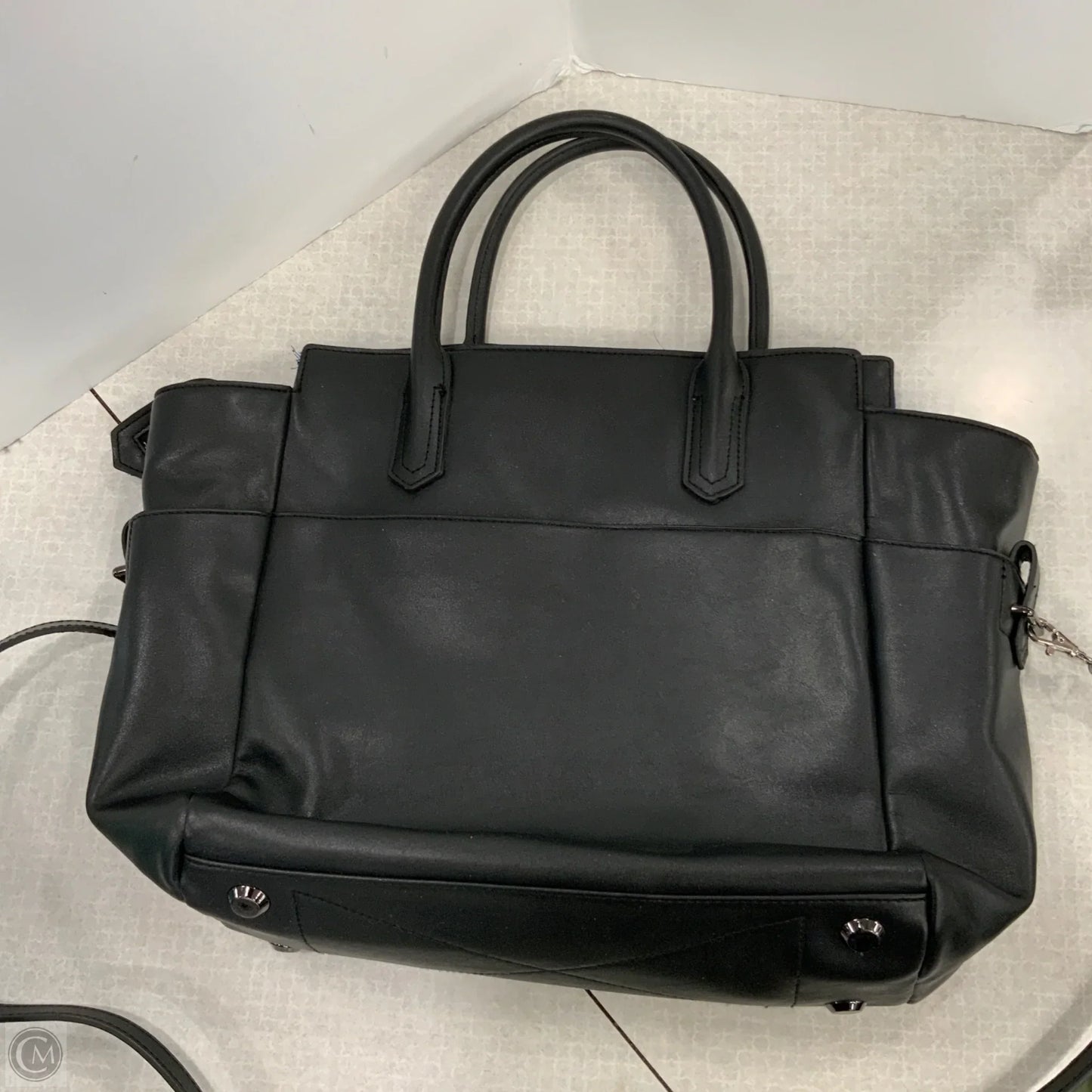 Handbag Leather By Reed, Size: Large