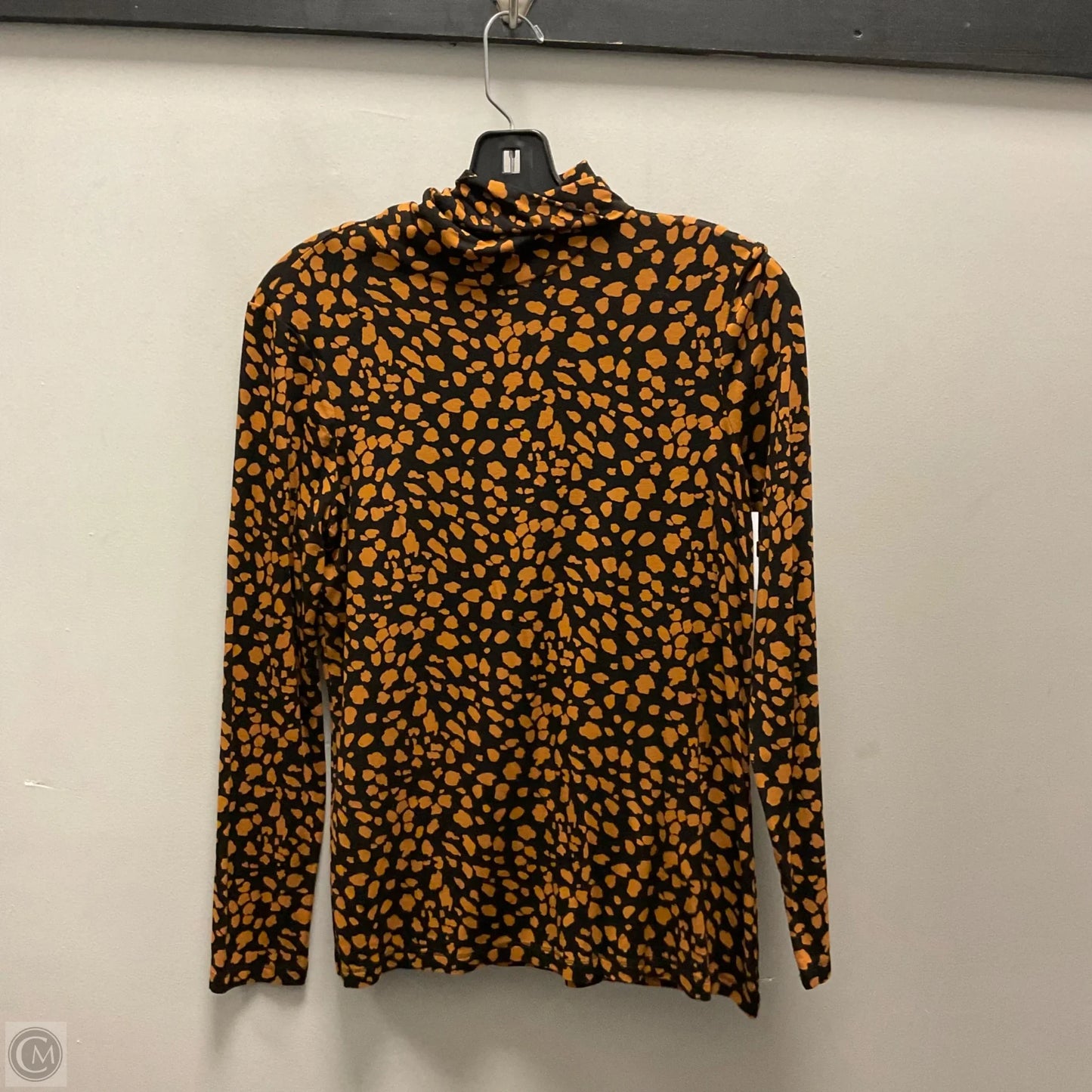 Top Long Sleeve By Chicos In Black & Orange, Size: Xs