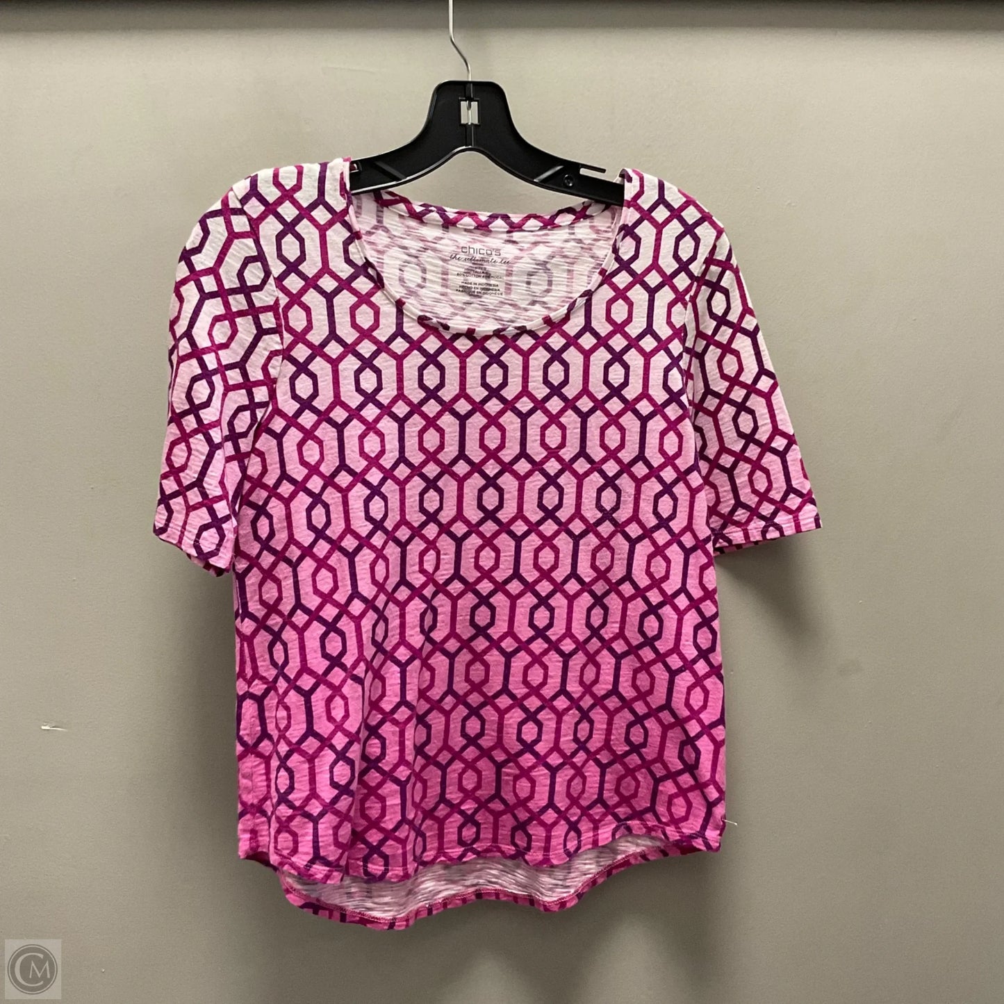 Top Short Sleeve By Chicos In Purple, Size: Xs