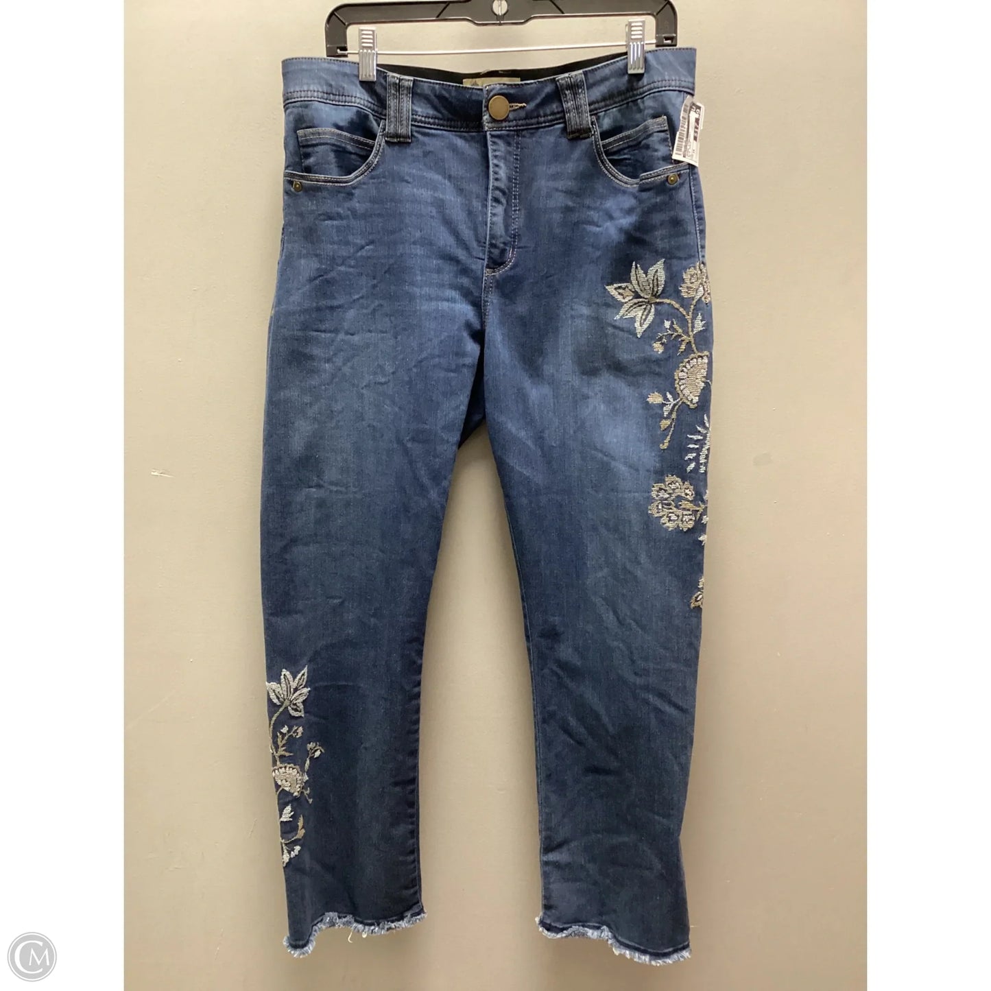Jeans Straight By Democracy In Blue Denim, Size: 14