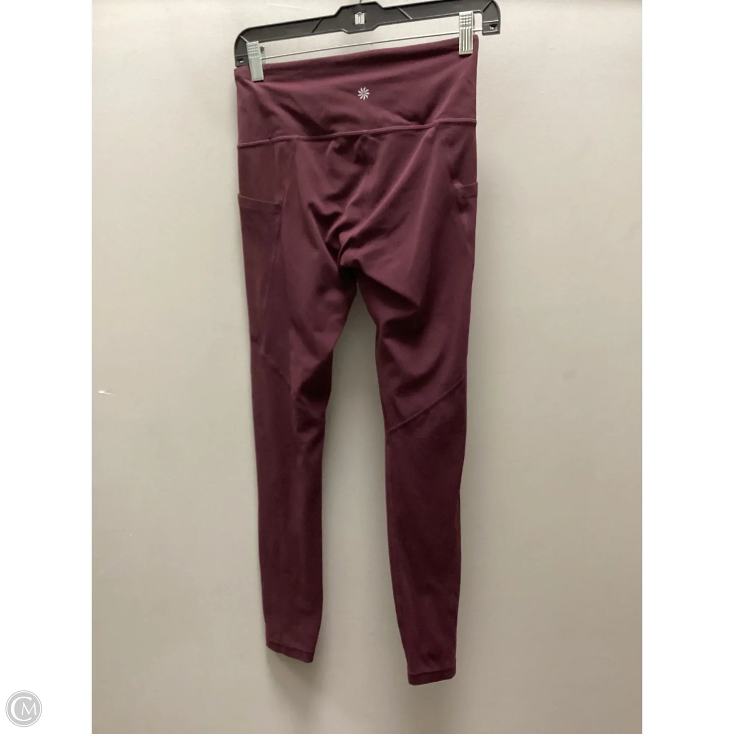 Athletic Leggings By Athleta In Maroon, Size: S