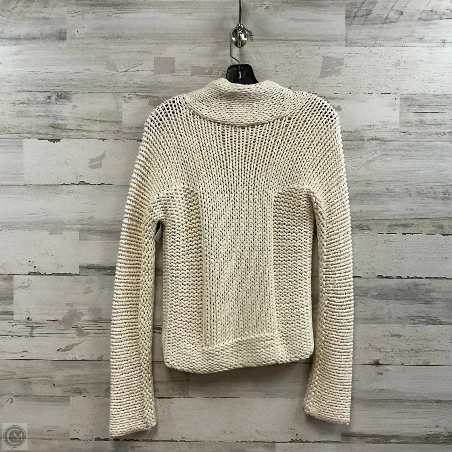 Sweater Cardigan By Theory In Cream, Size: M