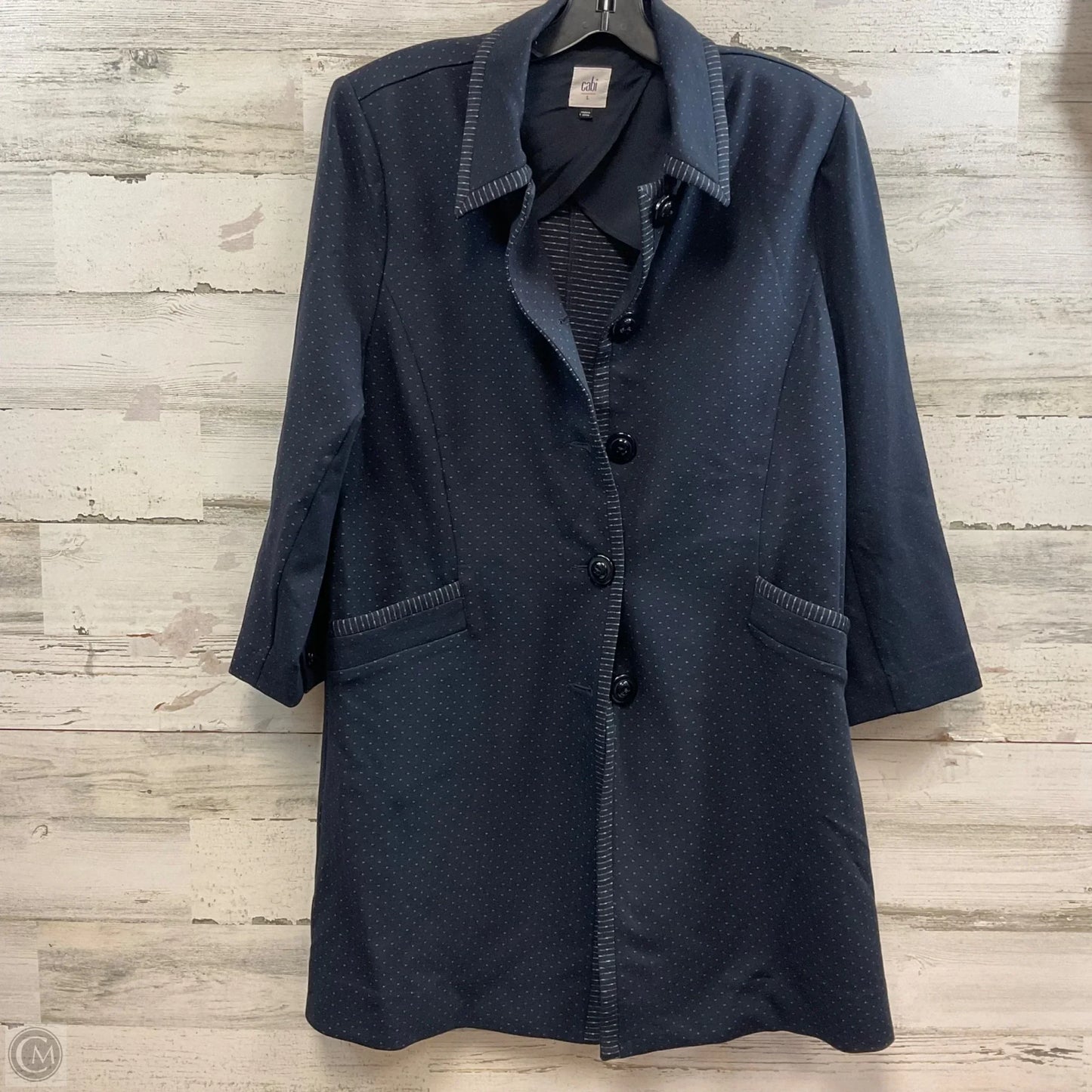 Jacket Other By Cabi In Blue, Size: L