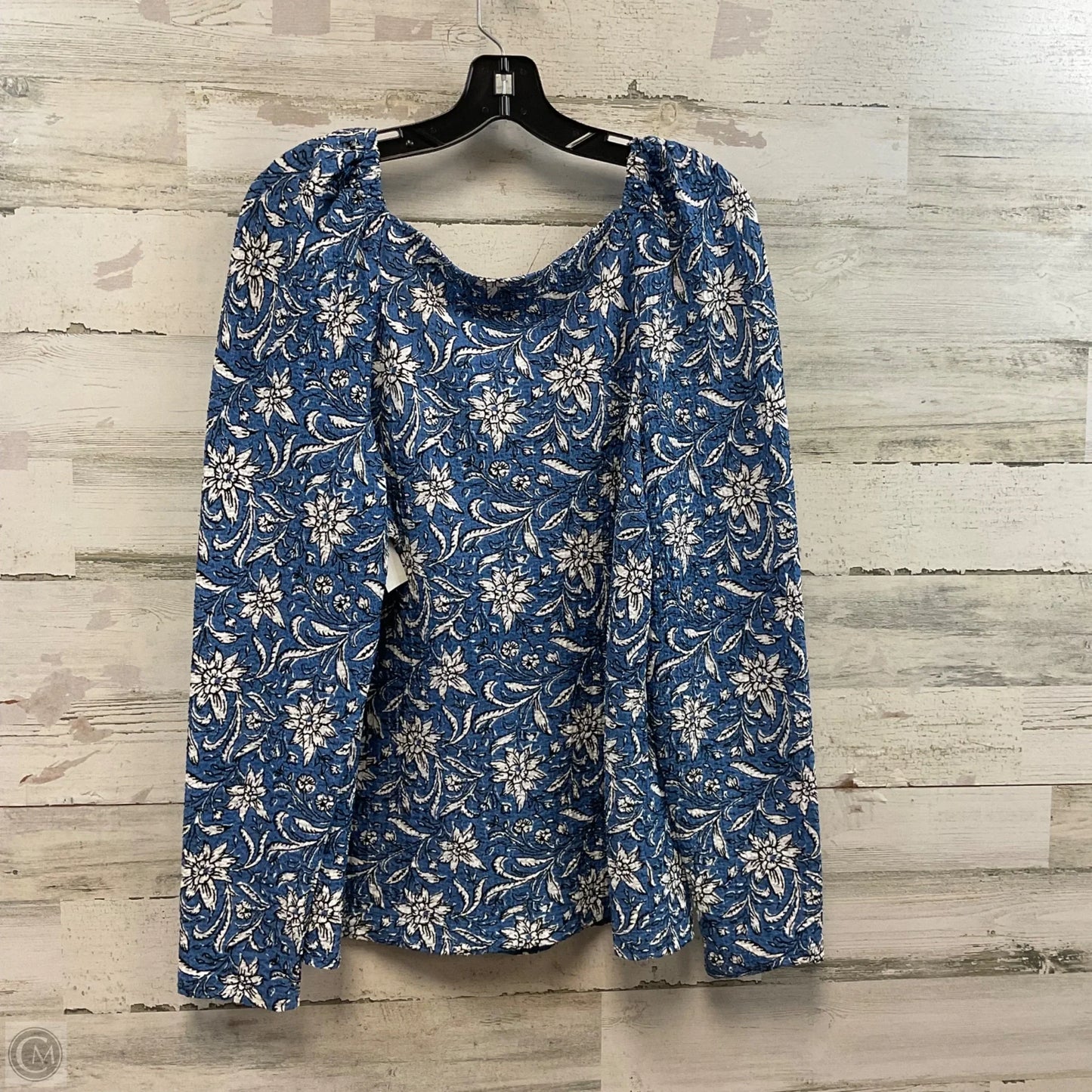 Top Long Sleeve By Loft In Blue, Size: L