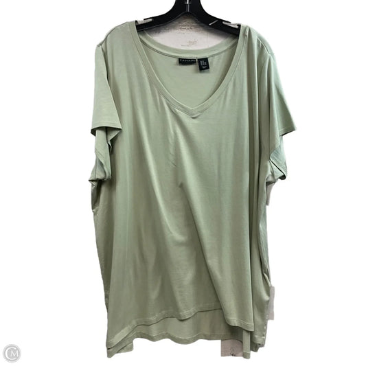 Top Short Sleeve By Tahari In Green, Size: 3x