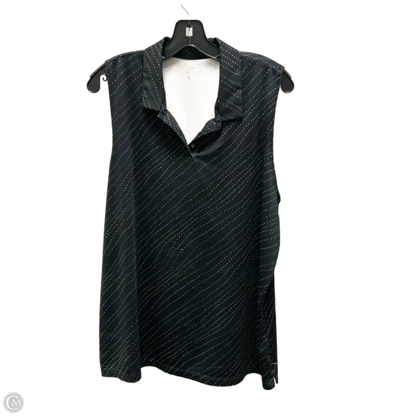 Athletic Tank Top By Nike Apparel In Black, Size: Xl