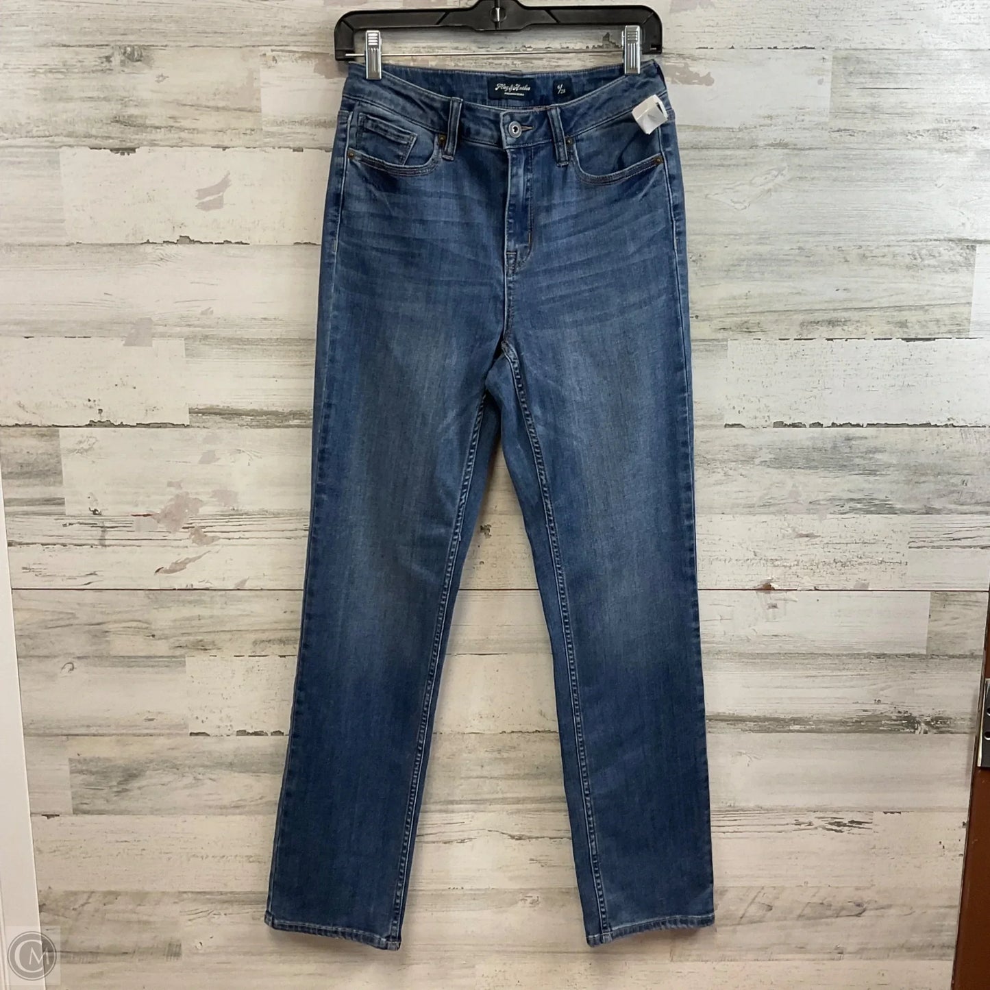Jeans Straight By FLAG & ANTHEM In Blue Denim, Size: 6