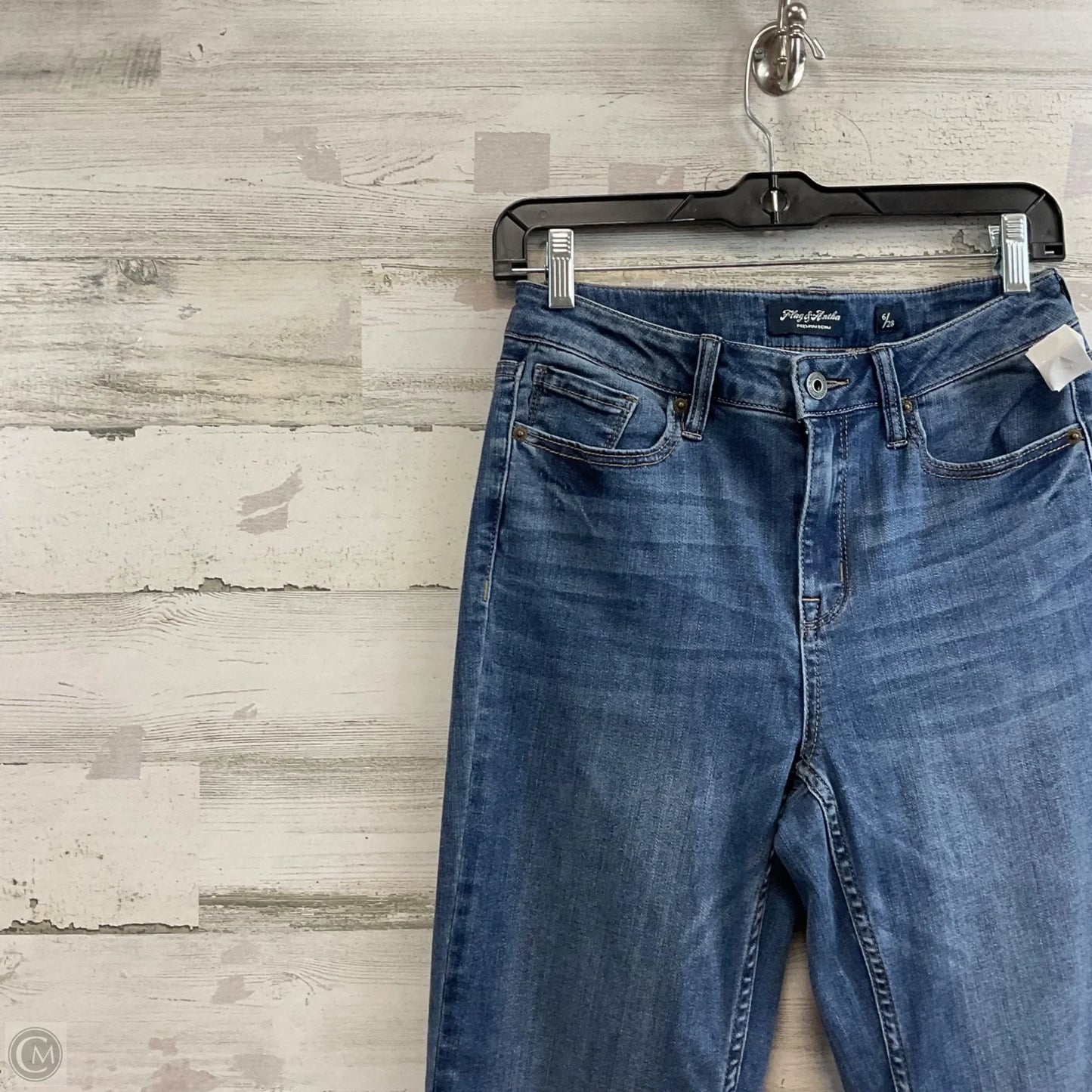 Jeans Straight By FLAG & ANTHEM In Blue Denim, Size: 6