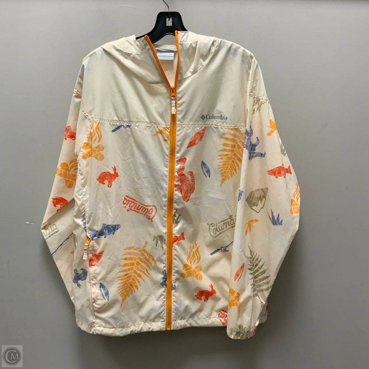 Athletic Jacket By Columbia In Cream, Size: M