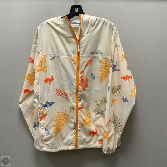Athletic Jacket By Columbia In Cream, Size: M