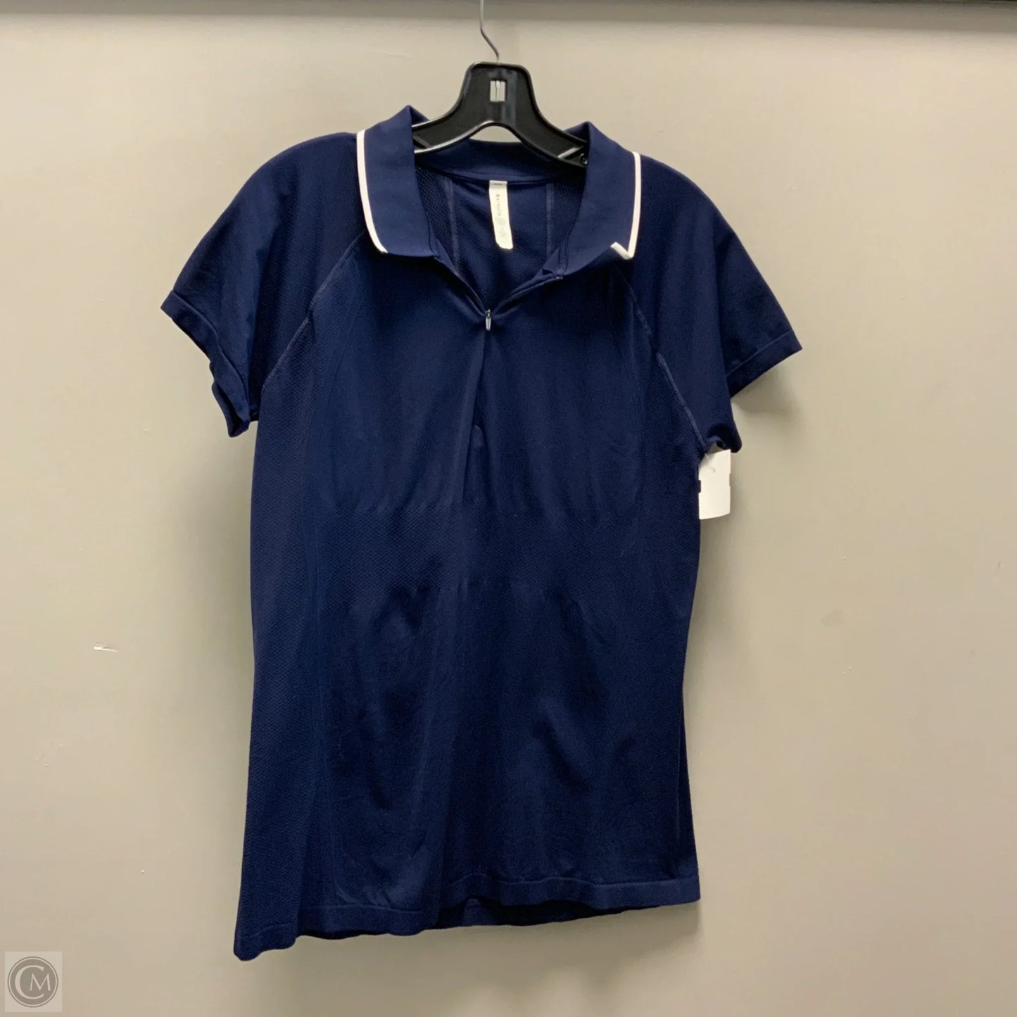 Athletic Top Short Sleeve By Athleta In Blue, Size: Xl