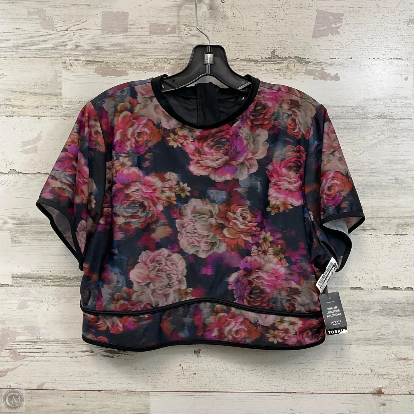 Athletic Top Short Sleeve By Torrid In Black, Size: 3x