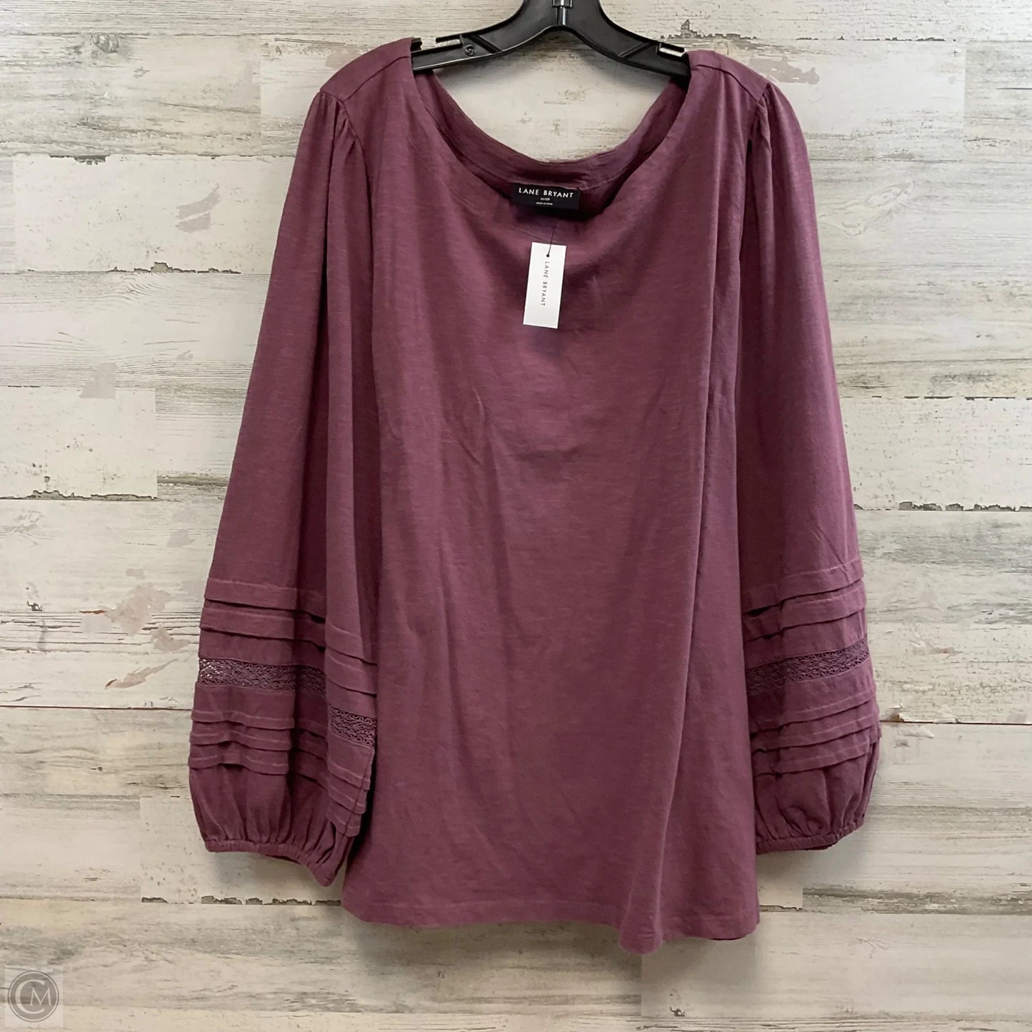 Top Long Sleeve By Lane Bryant In Purple, Size: 4x