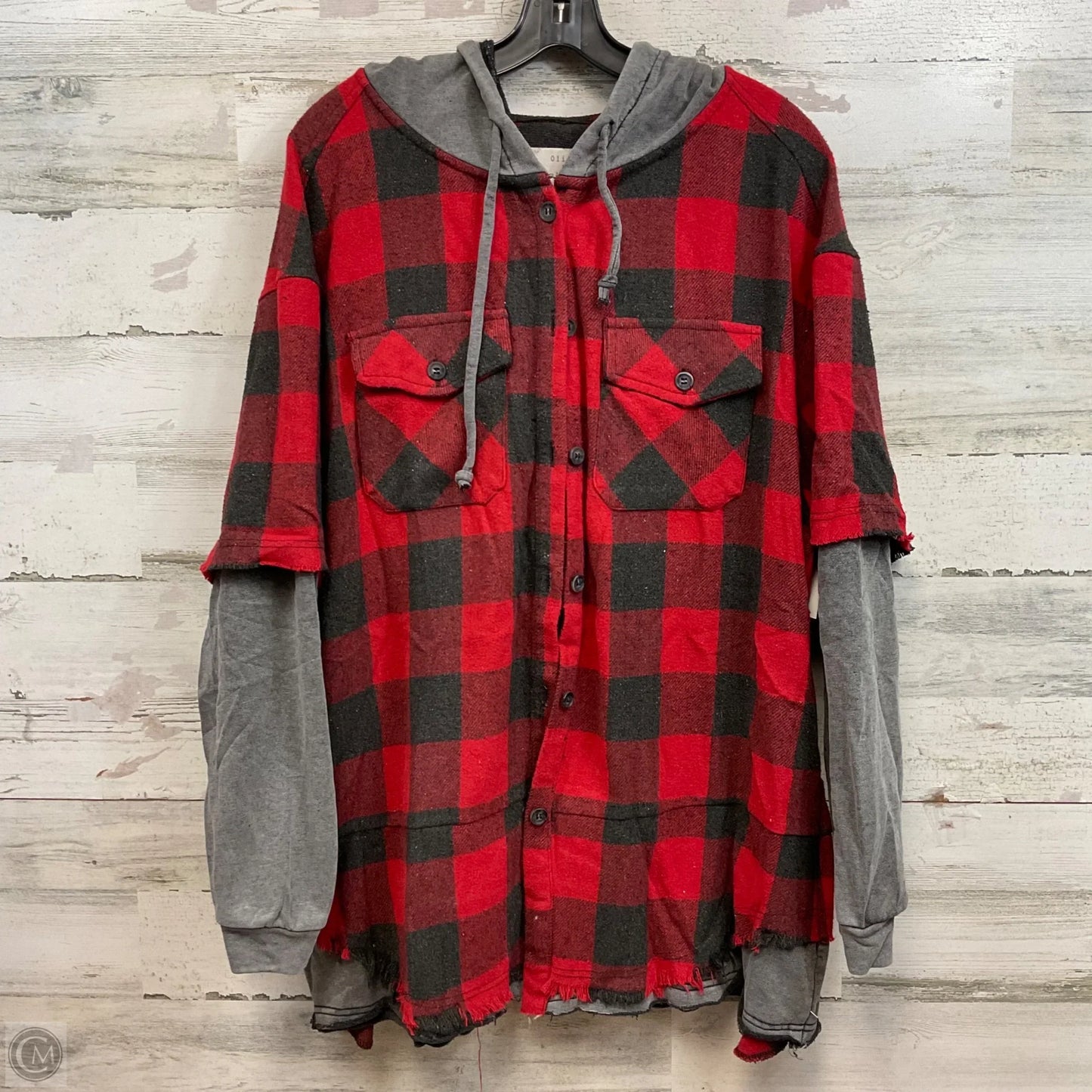 Jacket Shirt By Oli & Hali In Red, Size: M