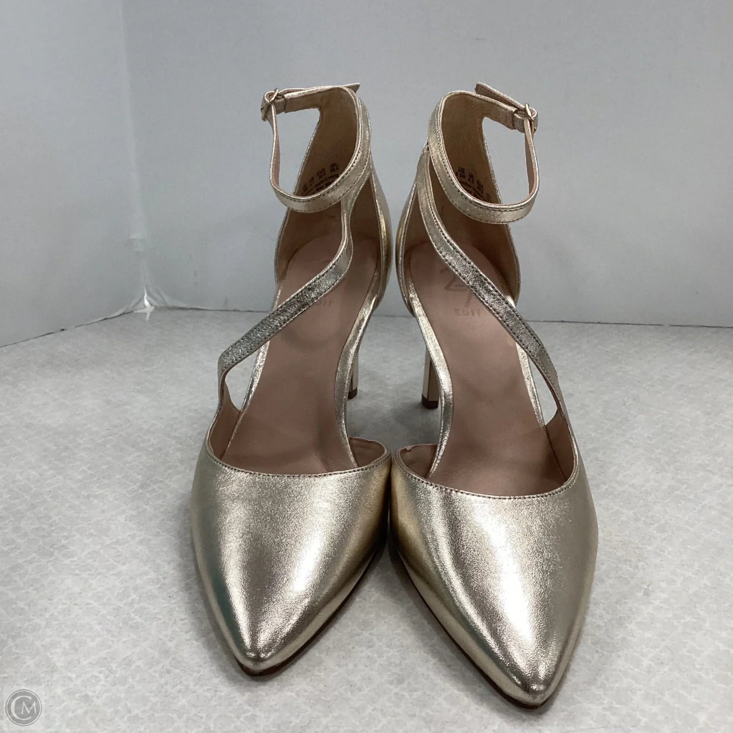 Shoes Heels Stiletto By 27 In Gold, Size: 9.5