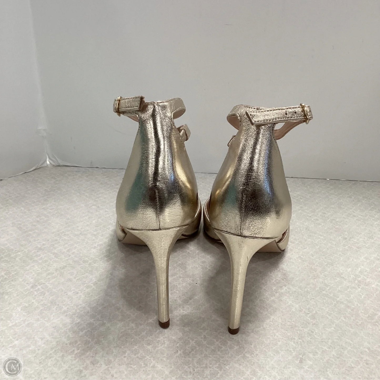 Shoes Heels Stiletto By 27 In Gold, Size: 9.5