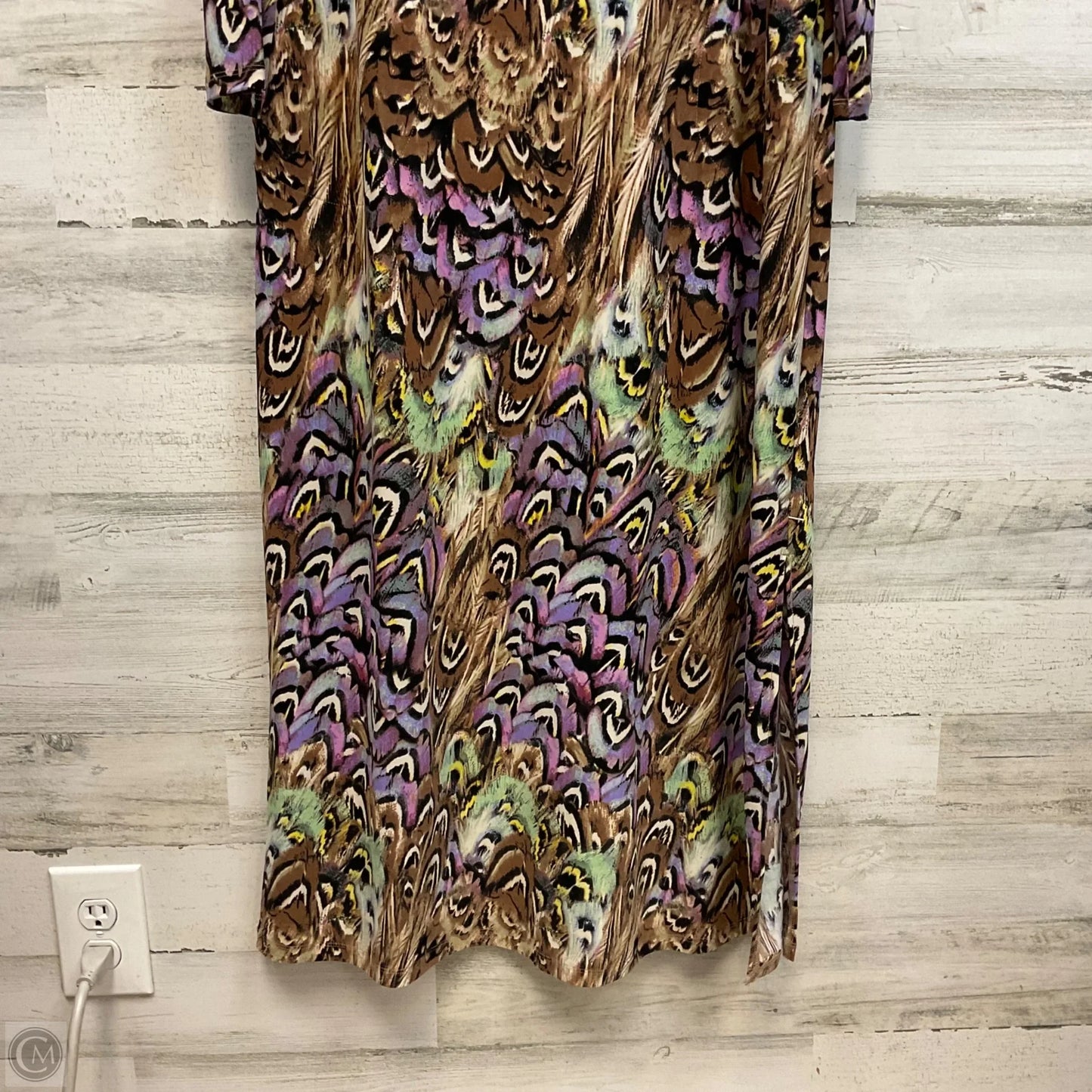 Dress Casual Maxi By Attitudes by Renee In Tan, Size: L