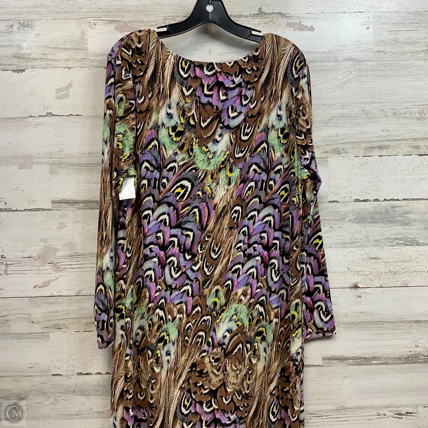 Dress Casual Maxi By Attitudes by Renee In Tan, Size: L