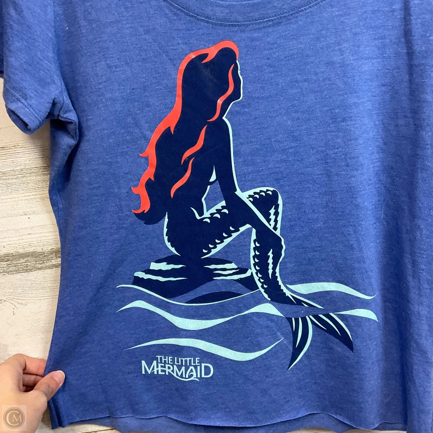 Top Short Sleeve By Next Level In Blue, Size: L