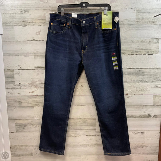 Jeans Straight By Levis In Blue Denim, Size: 22