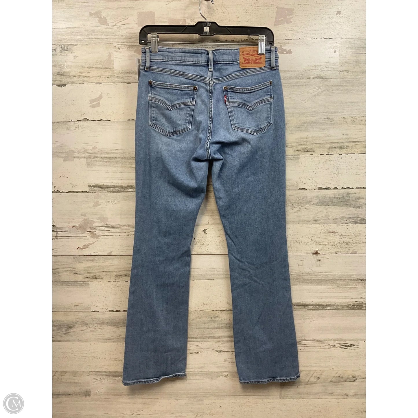 Jeans Boot Cut By Levis In Blue Denim, Size: 10