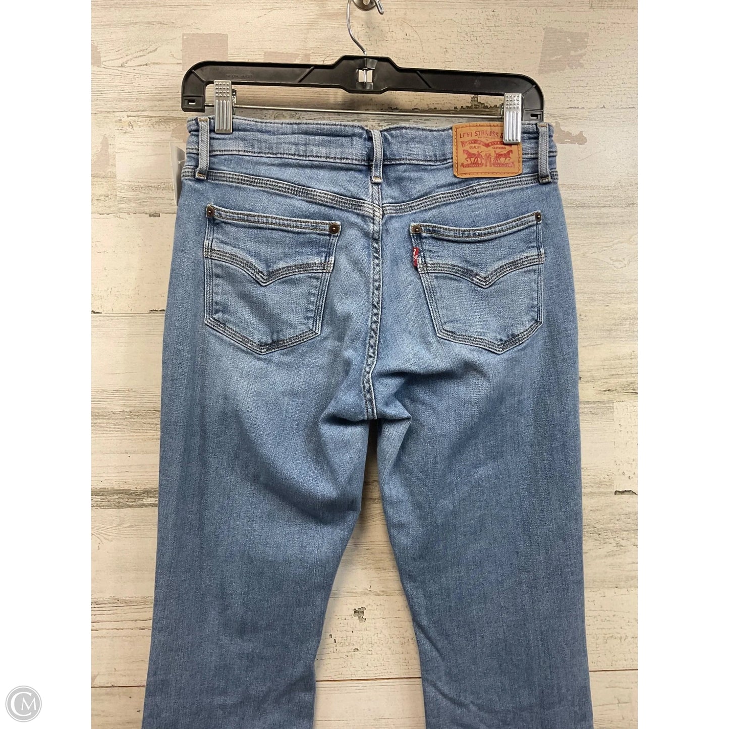 Jeans Boot Cut By Levis In Blue Denim, Size: 10