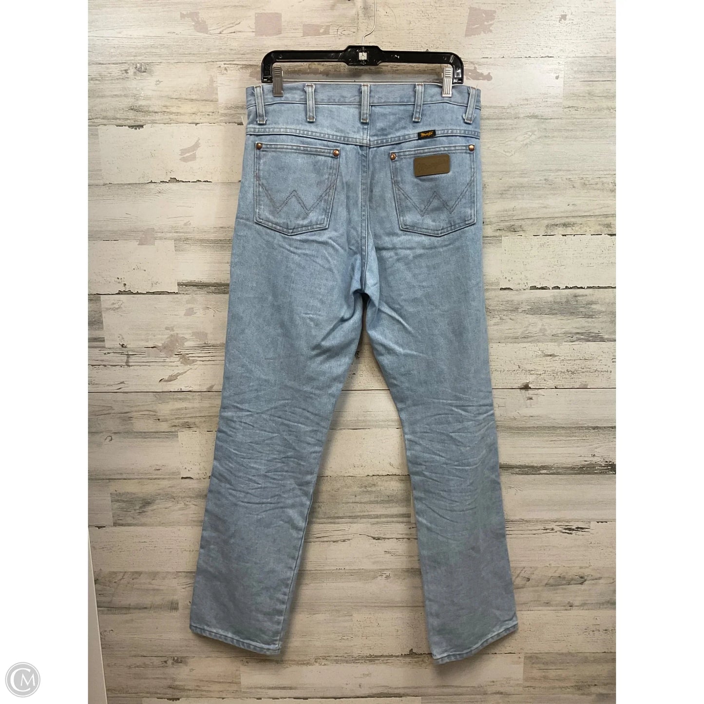 Jeans Boot Cut By Wrangler In Blue Denim, Size: 14