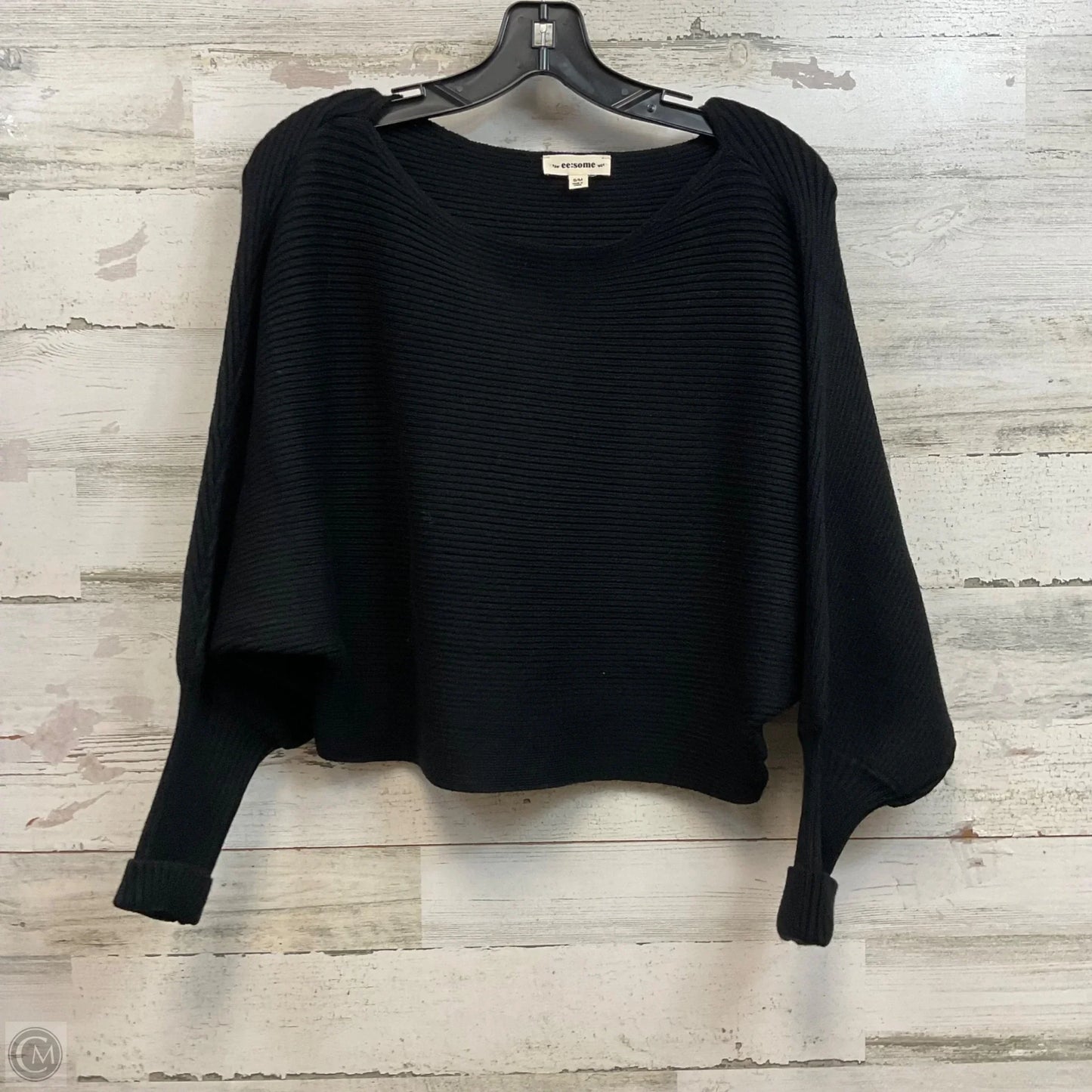 Sweater By Ee Some In Black, Size: S