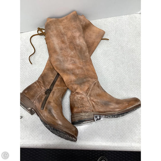 Boots Knee Flats By Bed Stu In Brown, Size: 7