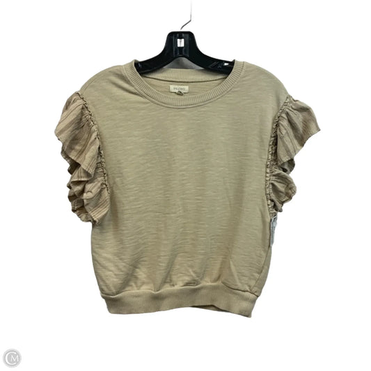 Top Short Sleeve By Pilcro In Brown, Size: Xxs