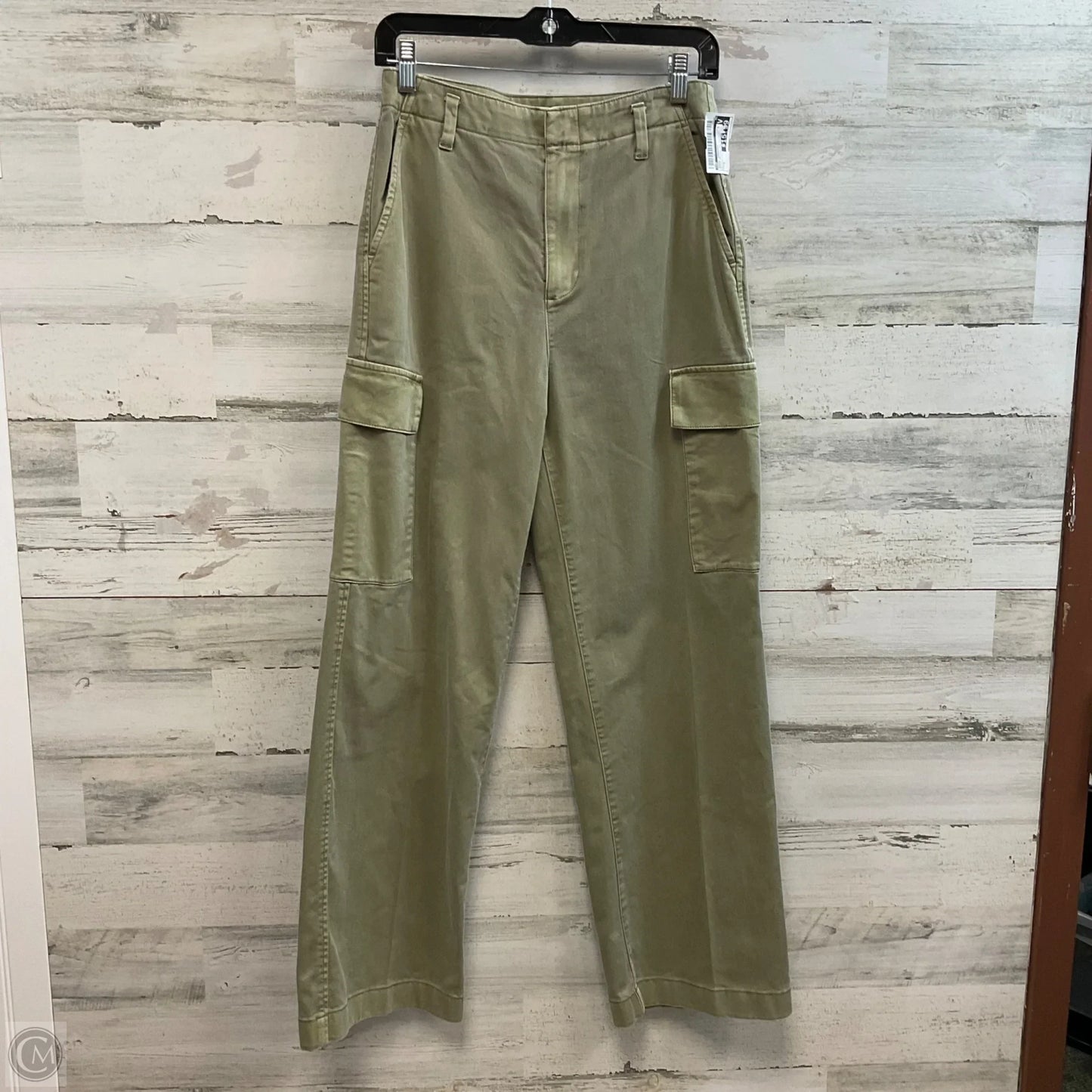 Jeans Wide Leg By Gap In Green Denim, Size: 2