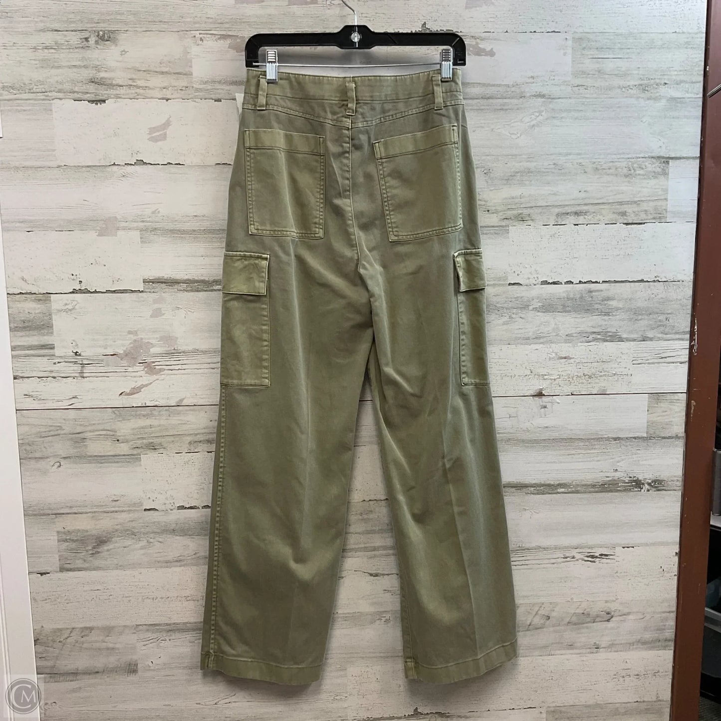 Jeans Wide Leg By Gap In Green Denim, Size: 2