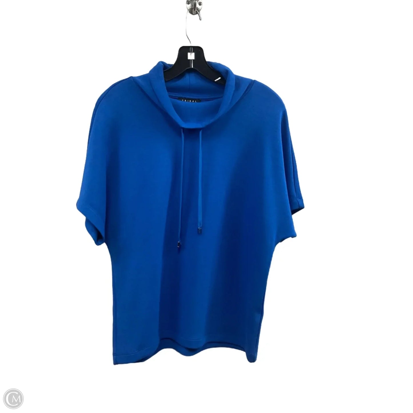 Top Short Sleeve By Tribal In Blue, Size: Xs