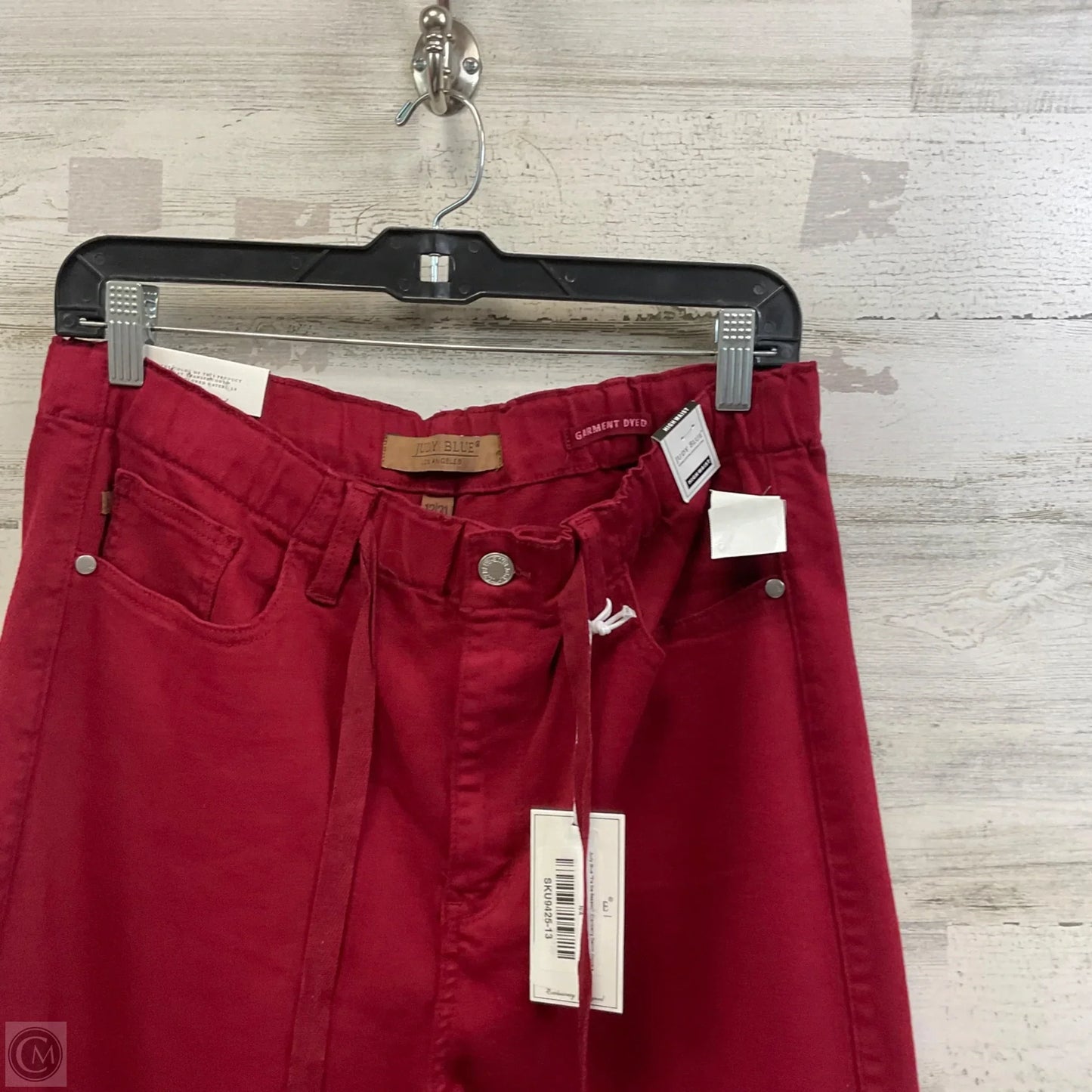 Jeans Straight By Judy Blue In Red Denim, Size: 12