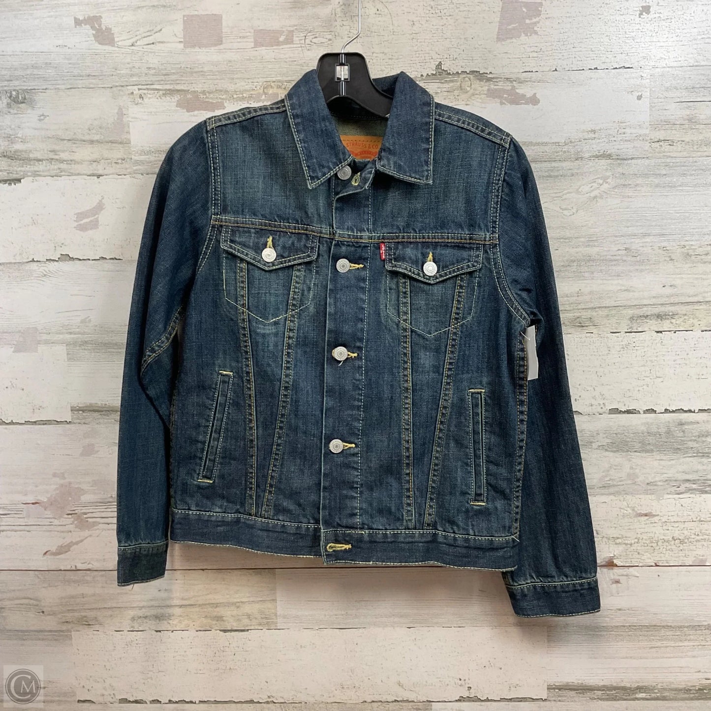 Jacket Denim By Levis In Blue Denim, Size: M